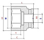 Головка торцевая PNG S16M27L