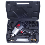 Пневматический ударный гайковерт с комплектом головок MIGHTY SEVEN NC-0415M6