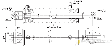 Гидроцилиндр МC100/40х630-3(4).44(945)
