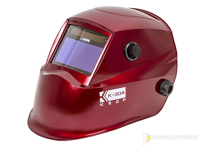 Маска сварщика КЕДР К-304 красная